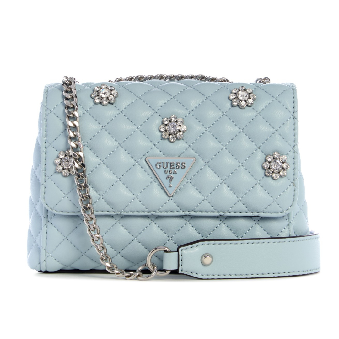 EVERLEE MINI CONVERTIBLE CROSSBODY FLAP - TAS GUESS ORIGINAL WANITA