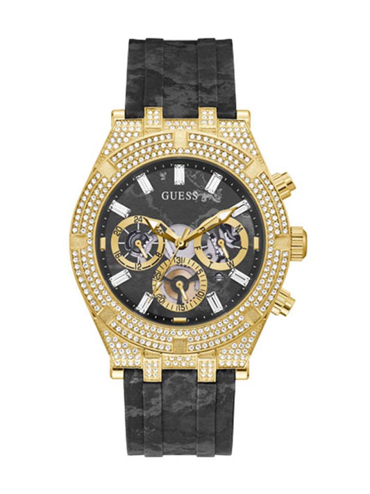Guess Gents Watch Black CONTINENTAL - GW0418G2