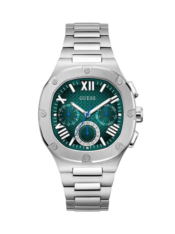 GUESS Gents Watch HEADLINE SILVER TONE - GW0572G6