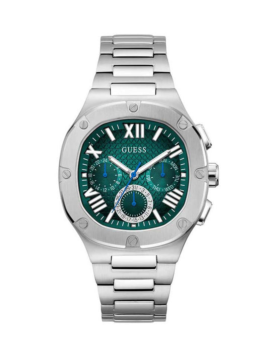 GUESS Gents Watch HEADLINE SILVER TONE - GW0572G6