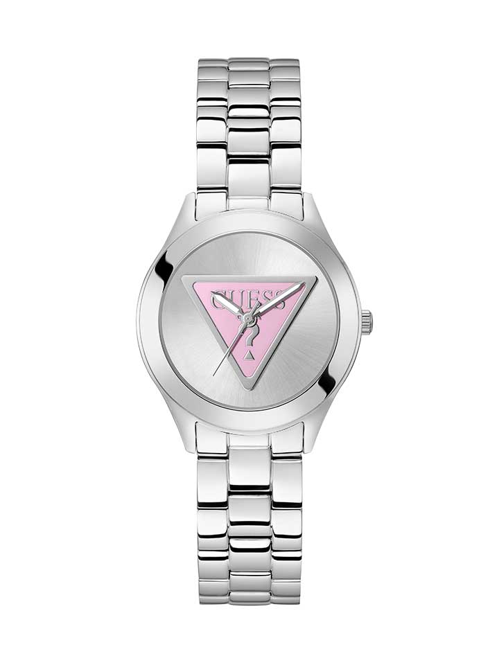 GUESS Ladies Watch TRI PLAQUE Silver Tone - GW0675L1