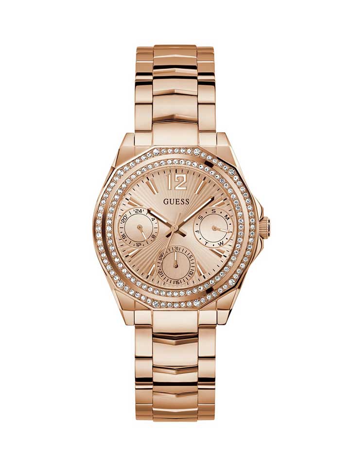 GUESS Ladies Watch RITZY Rose Gold Tone - GW0685L3