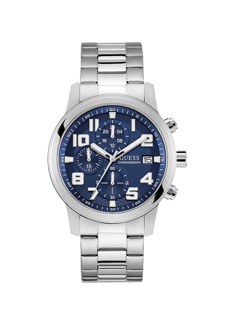 GUESS Gents Watch ATTICUS Silver Tone - GW0917G1