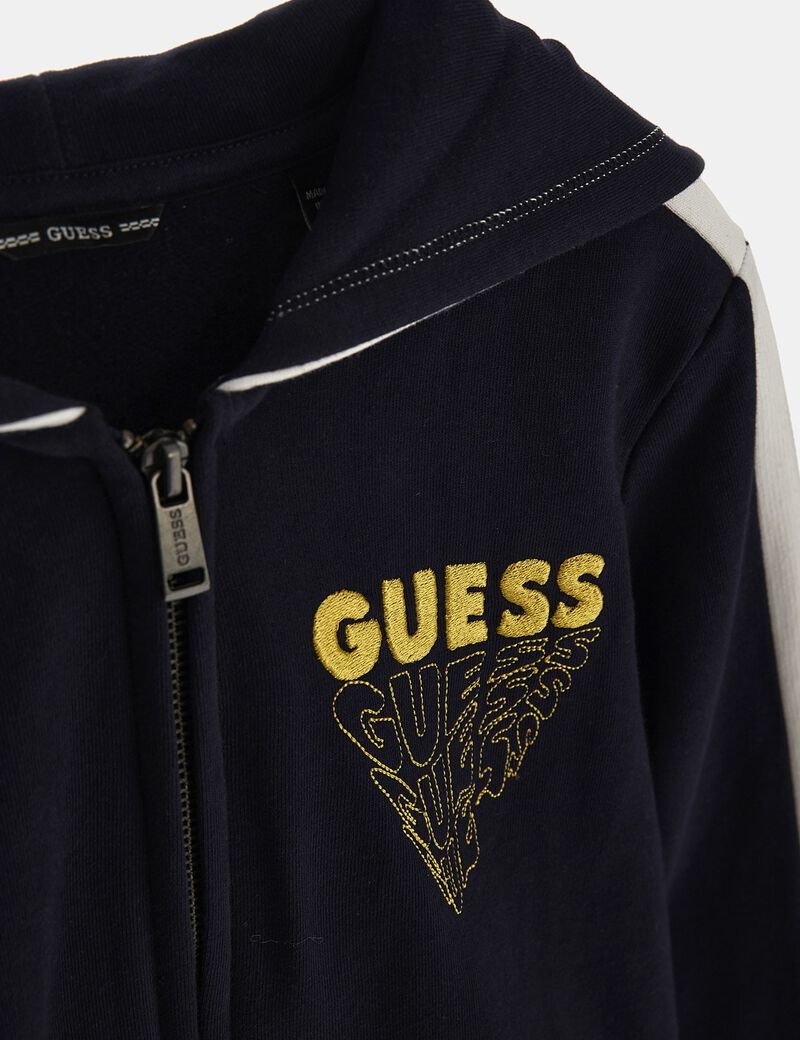 GUESS KIDS - BOY KID HOODED LS ATV TOP W/ZIP - L3BQ01KAX73 FV03