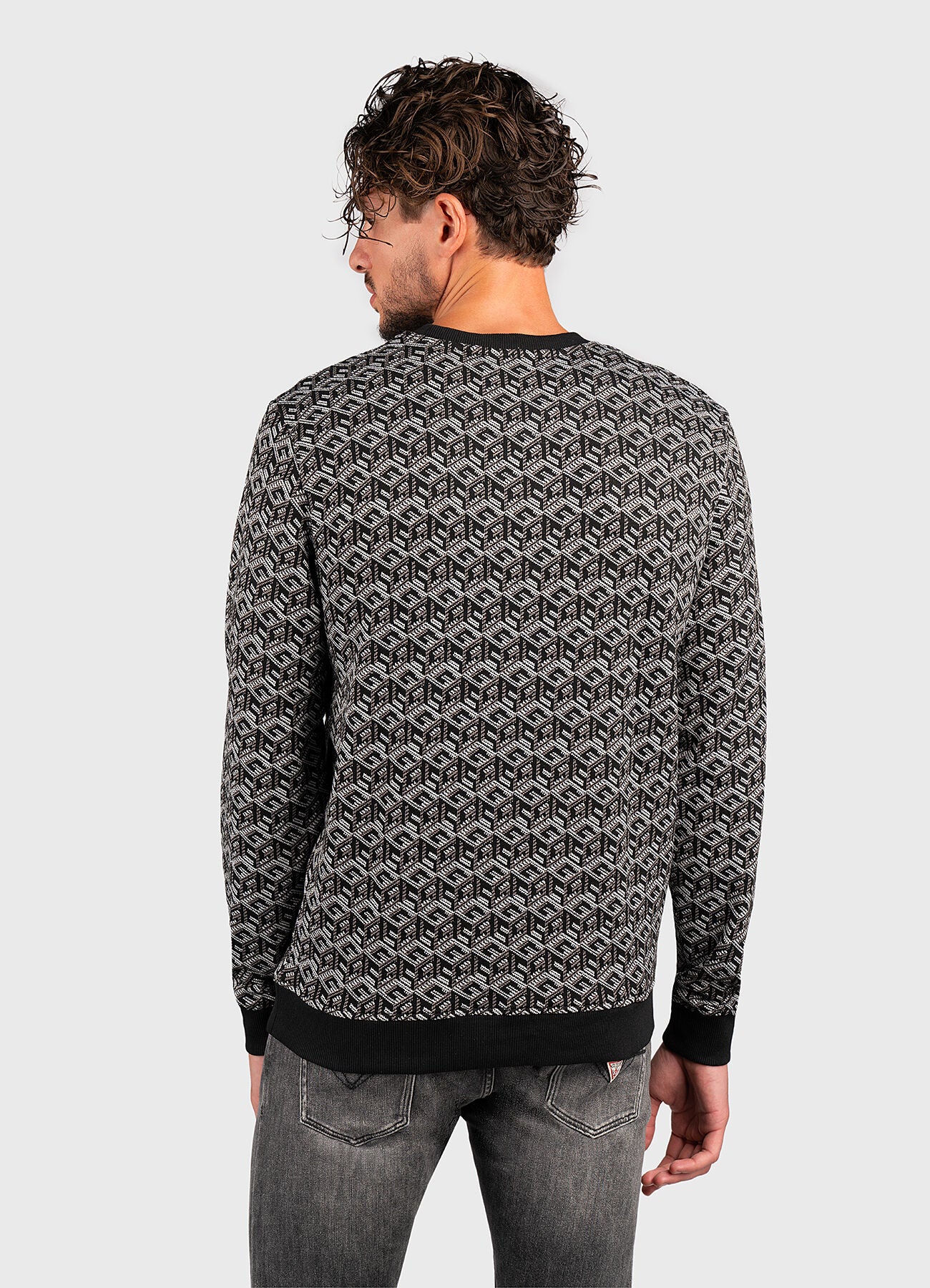 AOP JACQUARD SWEATSHIRT - M3YQ07KBTO0