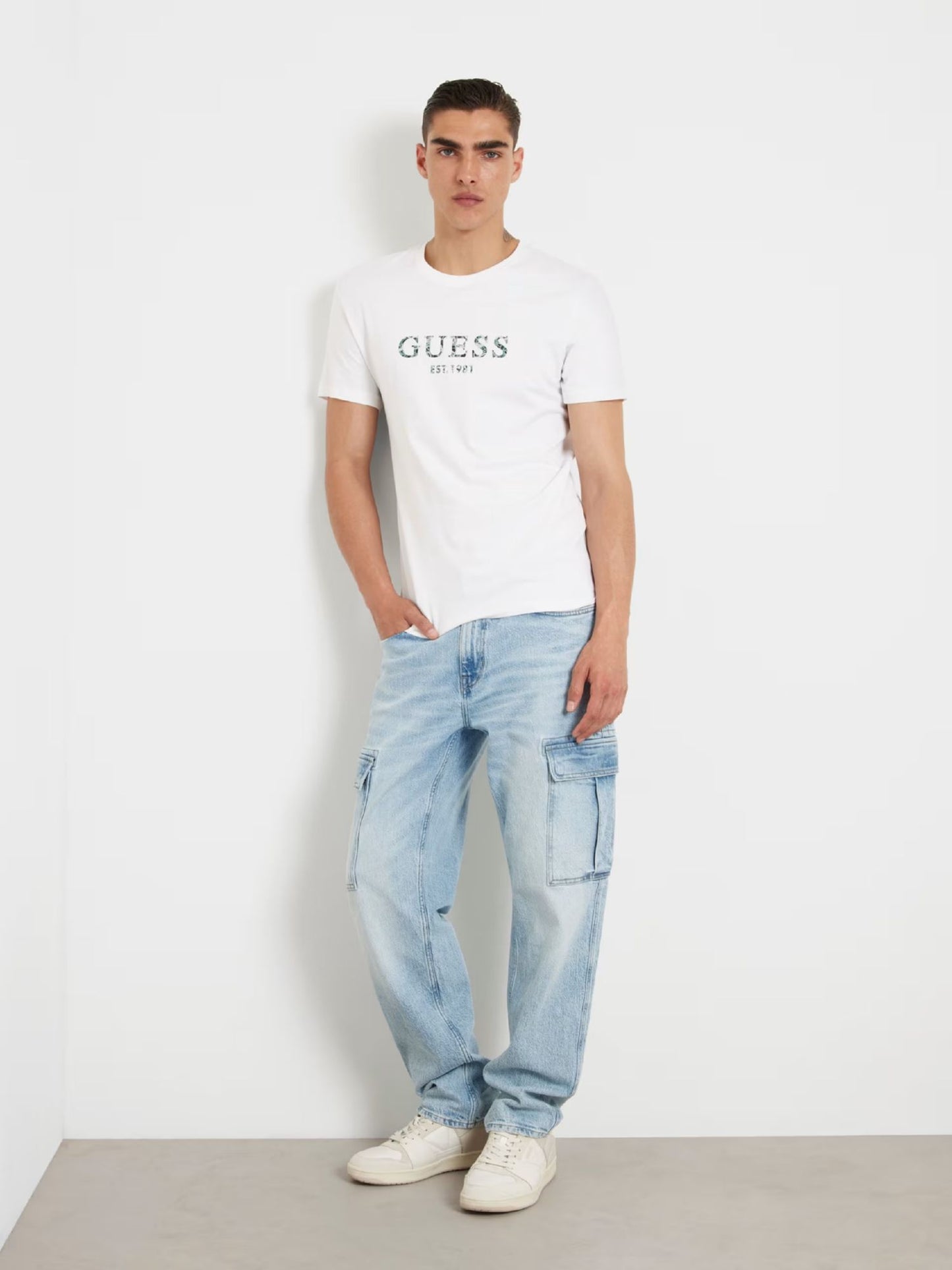 IRIDESCENT FRONT LOGO TEE - M4YI38J1314