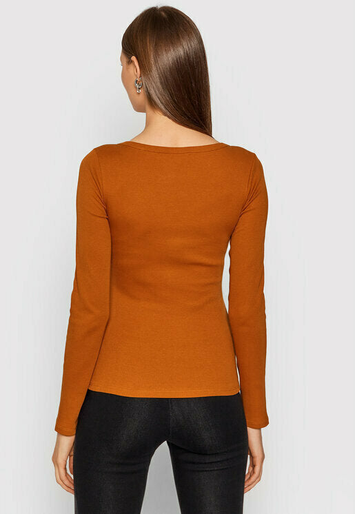 LS V NECK LOGO HENLEY TEE - W0BP1SR9I51