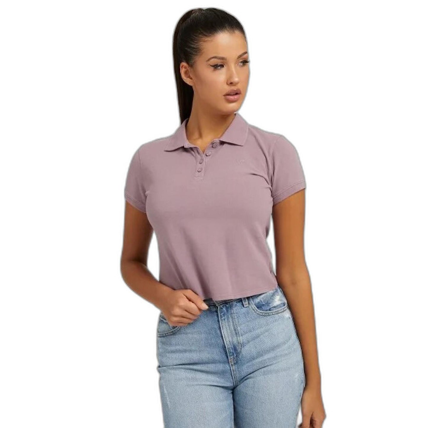 ES SS GUESS LOGO PIQUE POLO - W1YP38RAQS0
