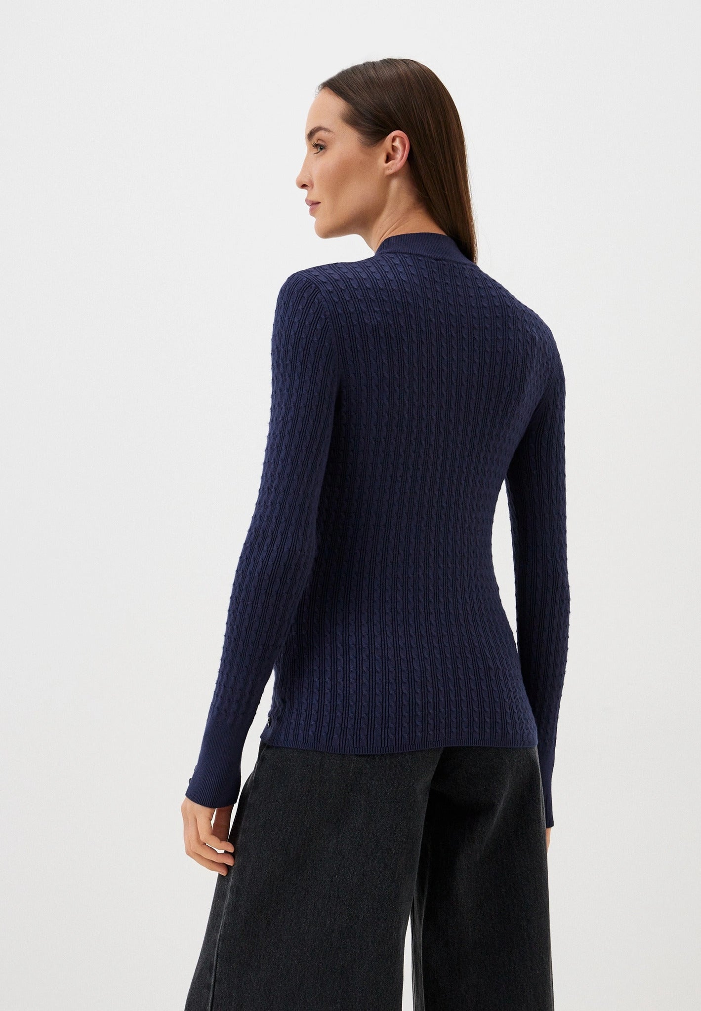 BETTIE CABLE MOCK SWEATER - W2BR58Z2YJ2