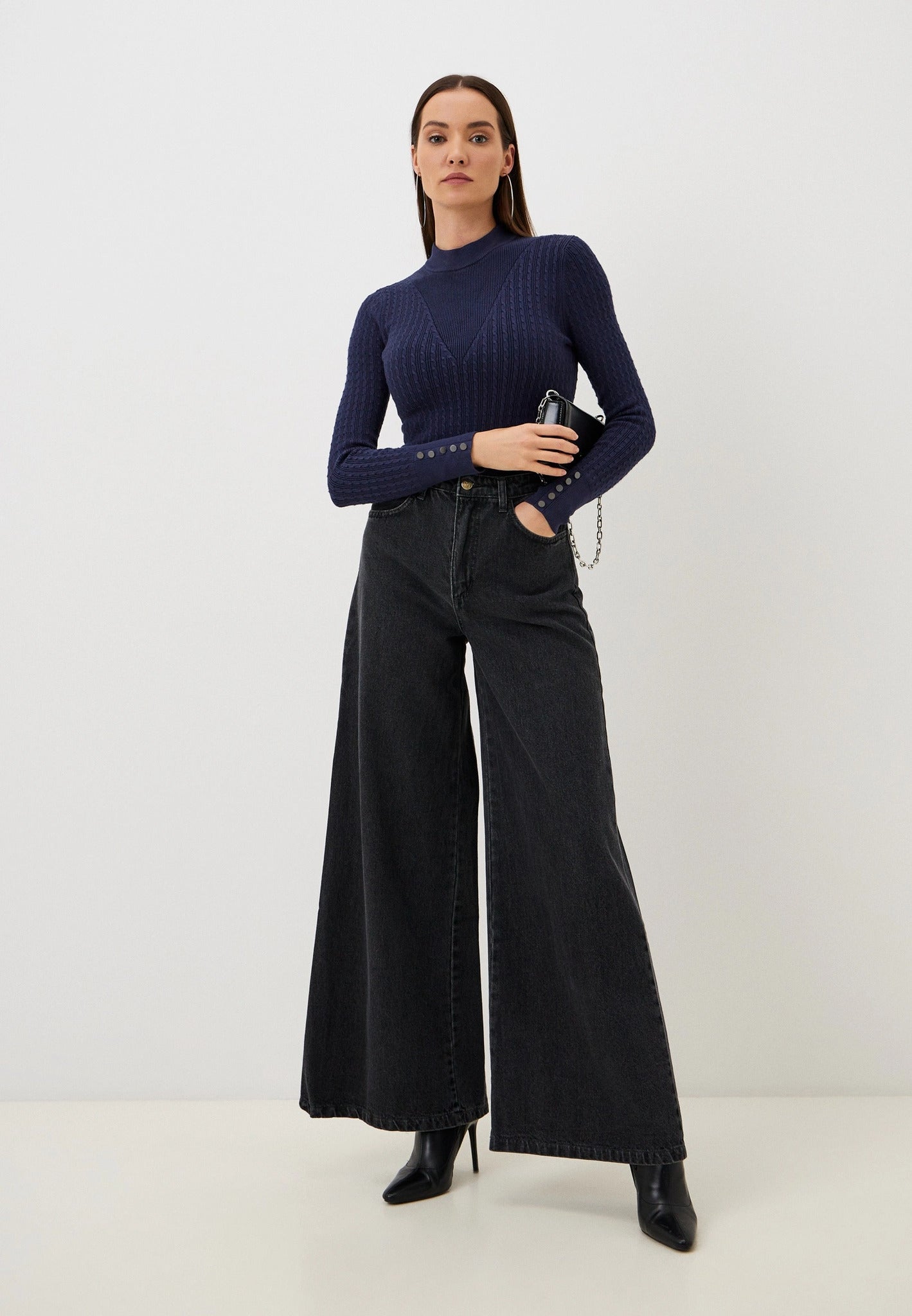 BETTIE CABLE MOCK SWEATER - W2BR58Z2YJ2