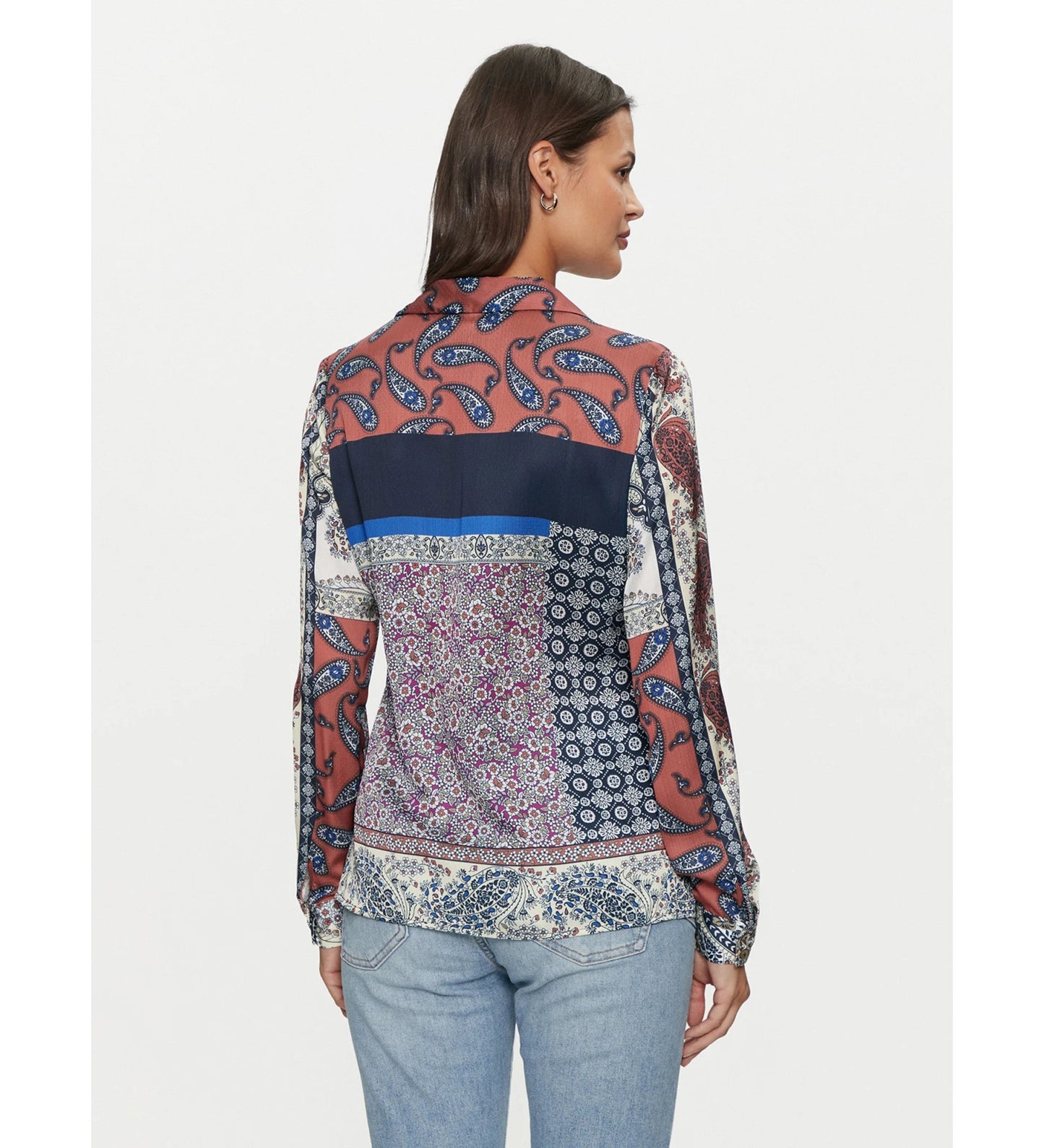 LS GEORGIE PLACED PRINT SHIRT - W4BH89WFQM2