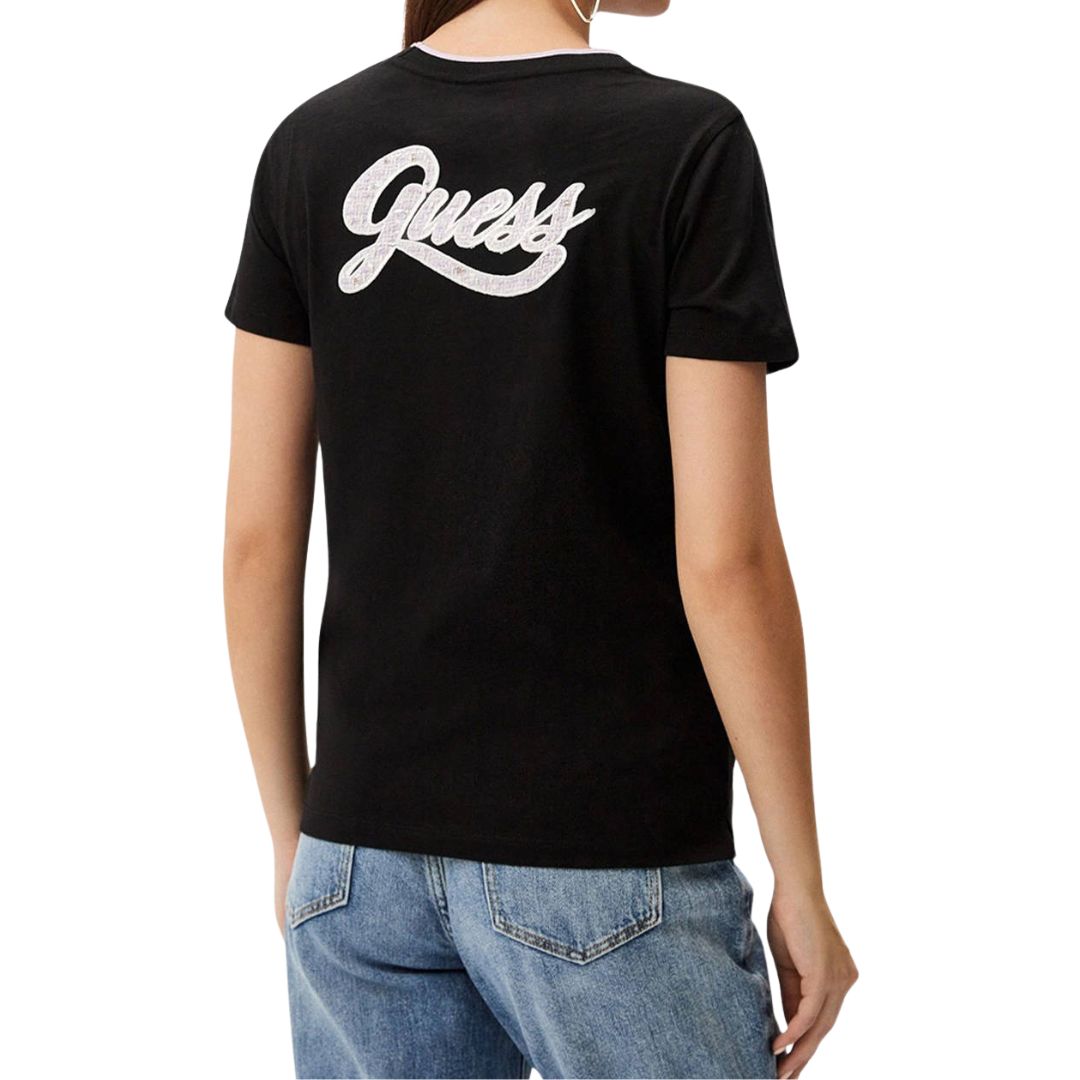 GUESS TWEED TEE - W4YI27I3Z14