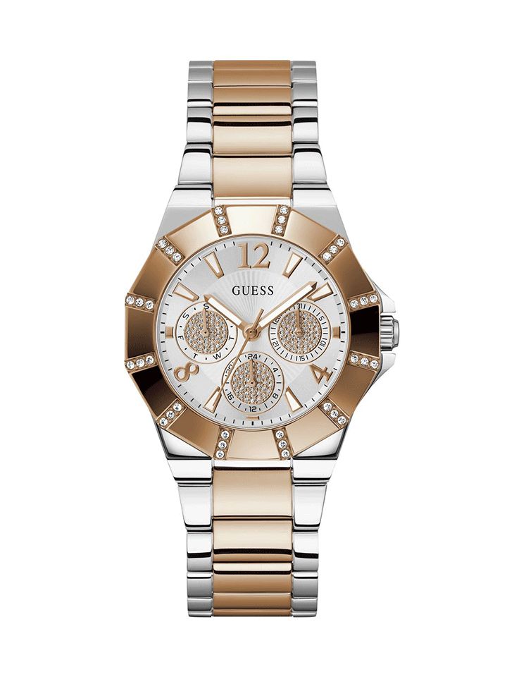 Guess Ladies Watch SUNRAY 2 Tone Rose Gold - GW0616L3