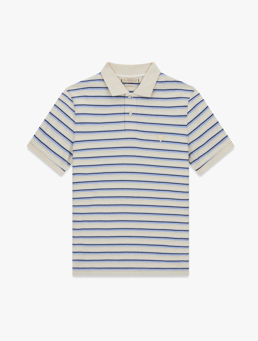 SHORT SLEEVE YARN DYED STRIPED POLO