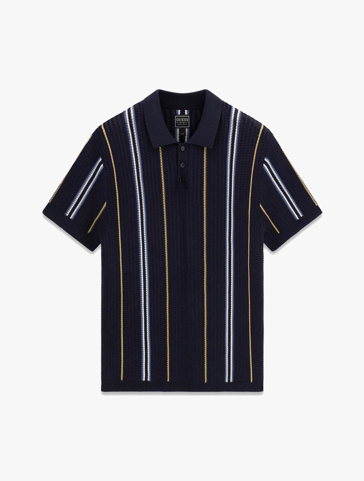 SHORT SLEEVE INTARSIA POLO POINTELLE ZIO