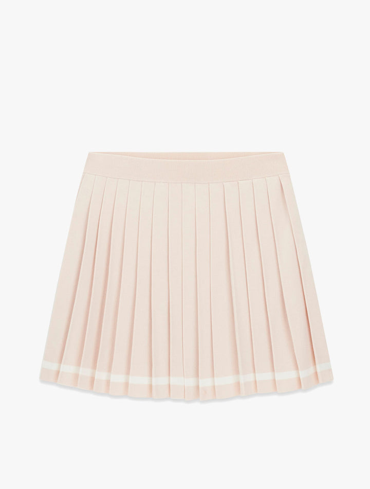 MEISHORT SLEEVEA PLEATED SKIRT SWEATER