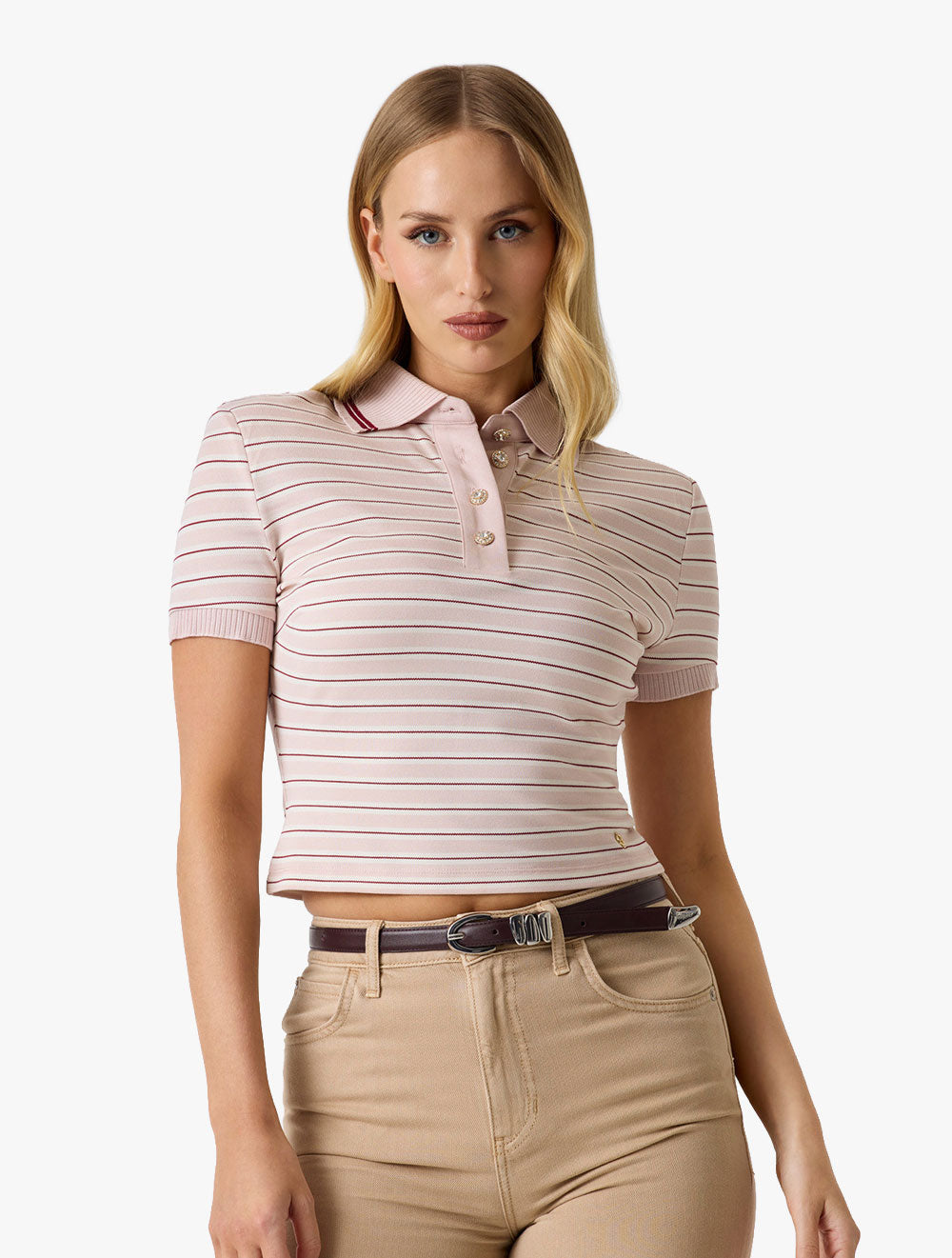 SHORT SLEEVE LUDOVICA STRIPED POLO
