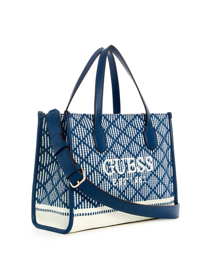 SILVANA 2 COMPARTMENT TOTE - TAS GUESS ORIGINAL WANITA