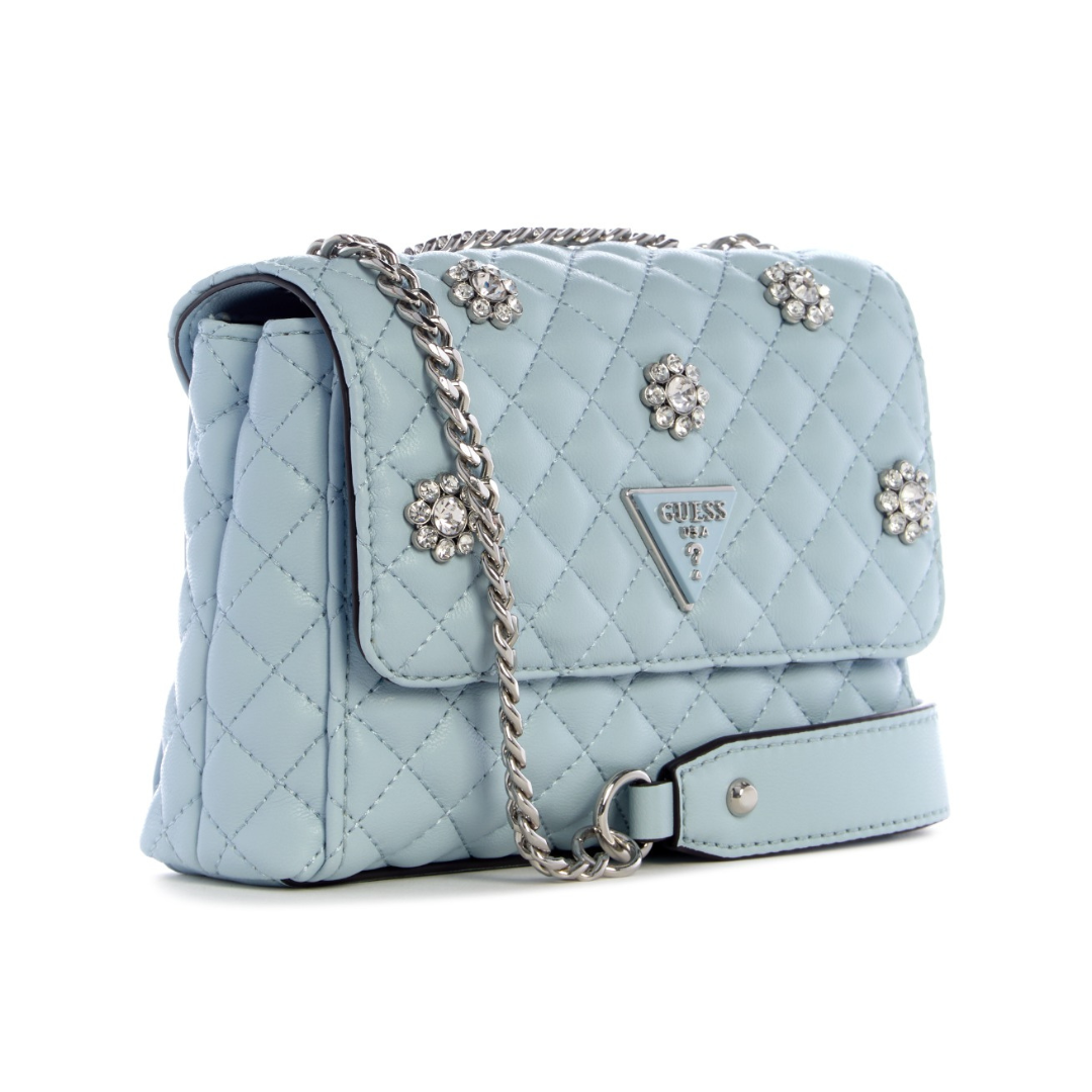 EVERLEE MINI CONVERTIBLE CROSSBODY FLAP - TAS GUESS ORIGINAL WANITA
