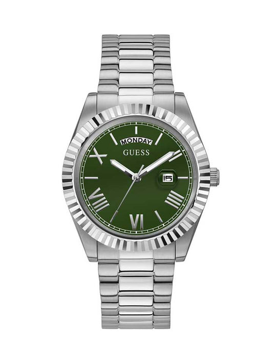 GUESS Gents Watch CONNOISSEUR  Silver Tone - GW0265G10