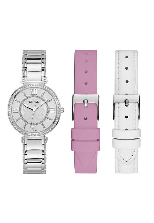 GUESS Ladies Watch MONTAGE  Silver Tone - GW0588L2
