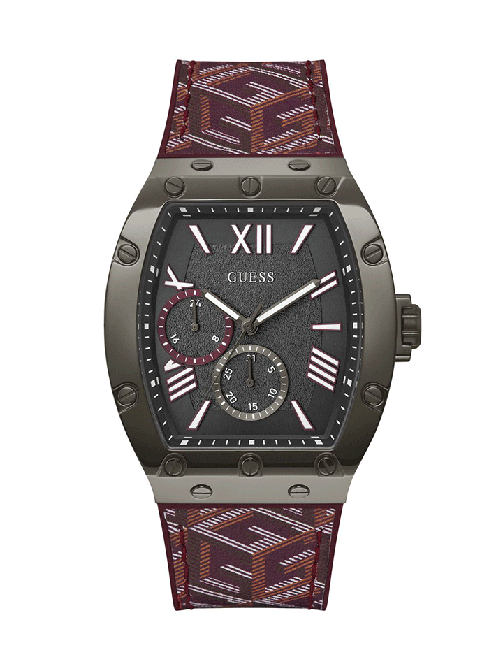 Guess Gents Watch FALCON Red Gunmetal - GW0645G4