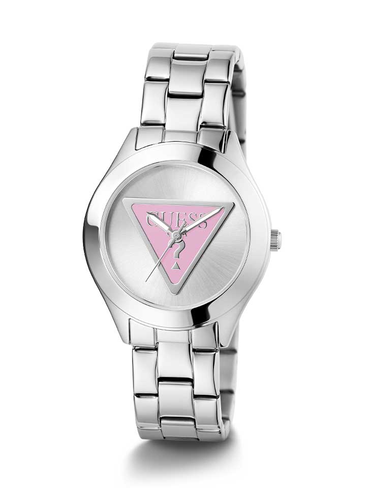 GUESS Ladies Watch TRI PLAQUE  Silver Tone - GW0675L1