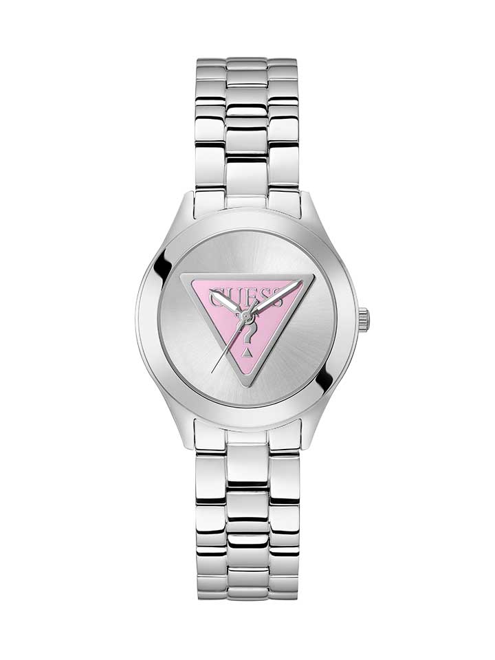 GUESS Ladies Watch TRI PLAQUE  Silver Tone - GW0675L1