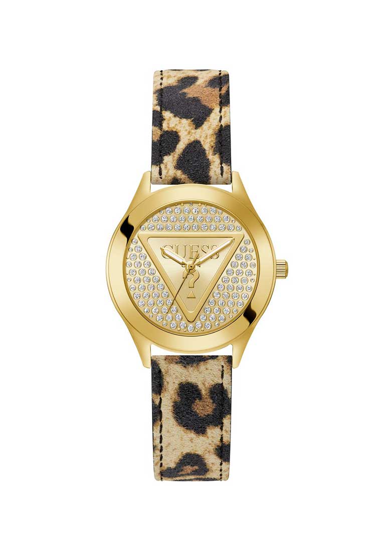 GUESS Ladies Watch GLITZ PLAQUE  Leopard - GW0745L2