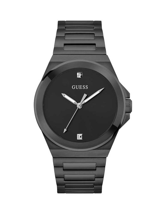 GUESS Gents Watch VINYL BLACK/GUNMETAL/GREY - GW0833G2