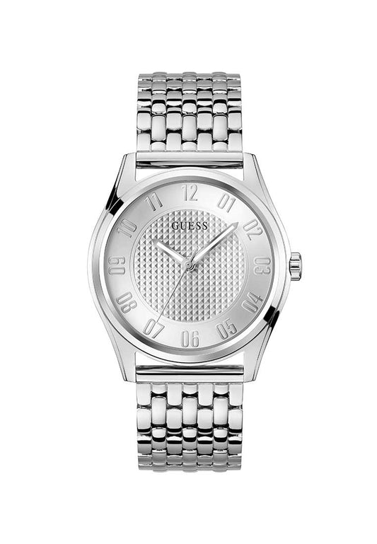 GUESS Gents Watch TATE SILVER TONE - GW0895G1
