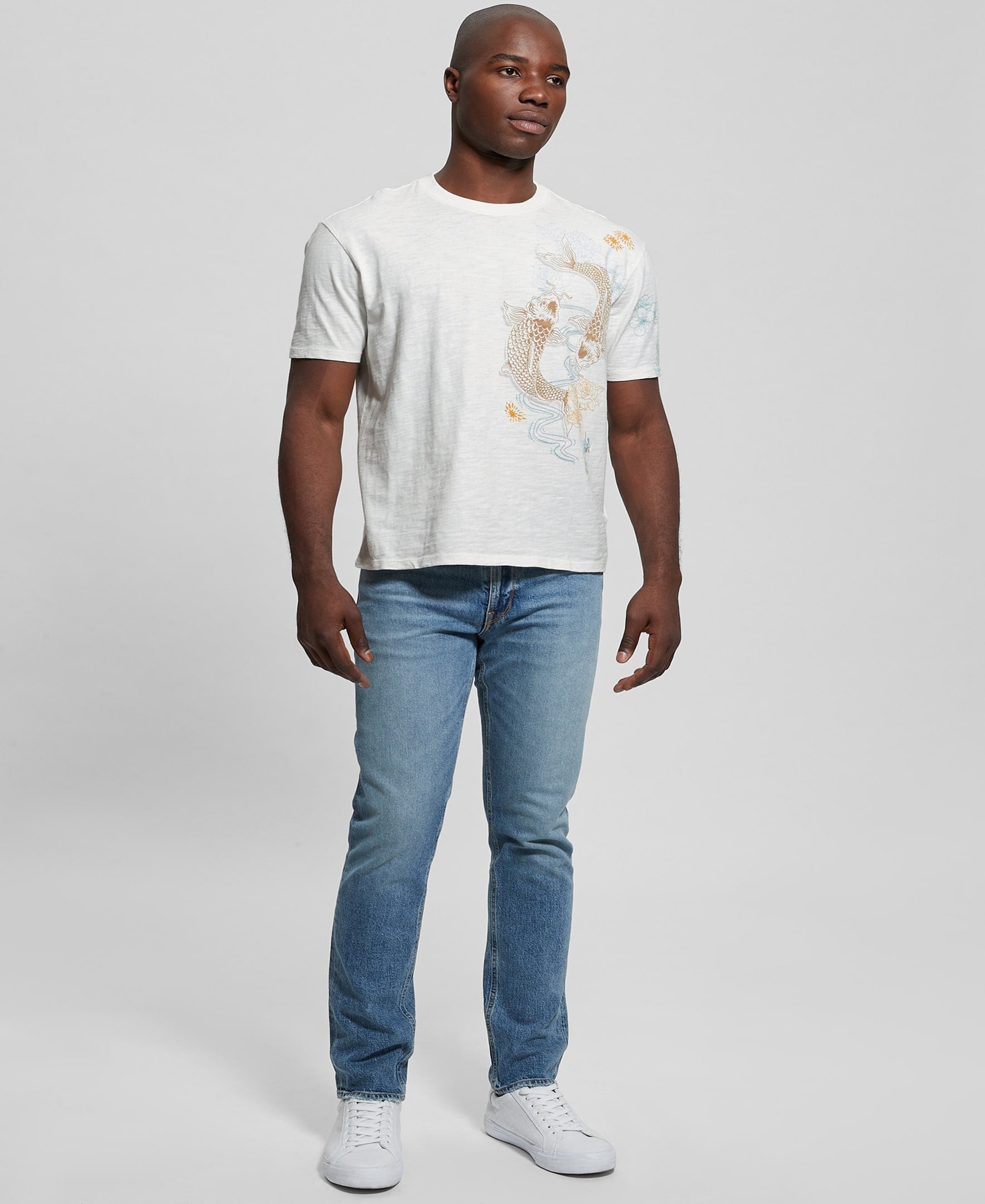 SS DAVID EMBROIDERED ART CREW - M4RP26KA7O0 – GUESS