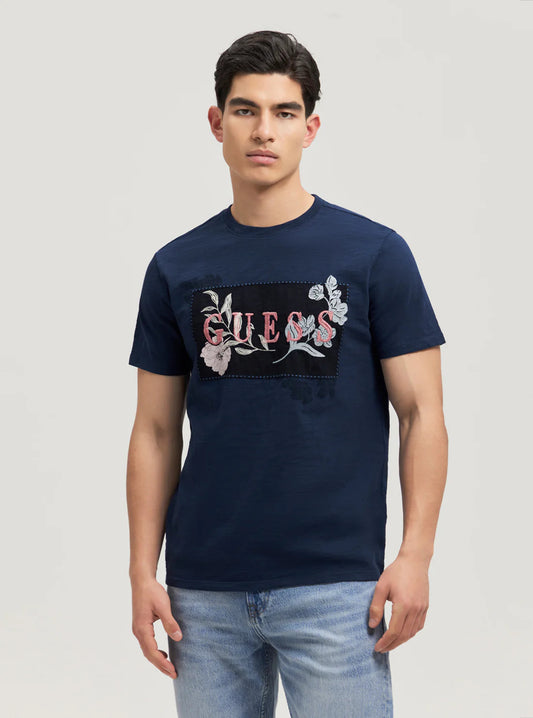 SS DAVID GUESS EMBROIDERY CREW - M4YP16KA7O0