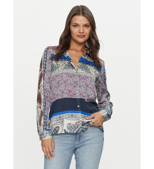 LS GEORGIE PLACED PRINT SHIRT - W4BH89WFQM2