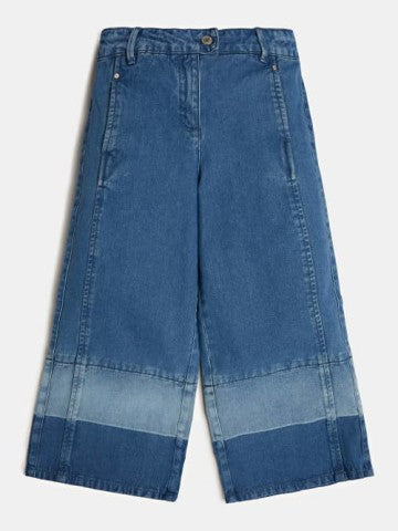 DENIM JEANS WITH CONTRASTING STRIPS - J92A02D3M80