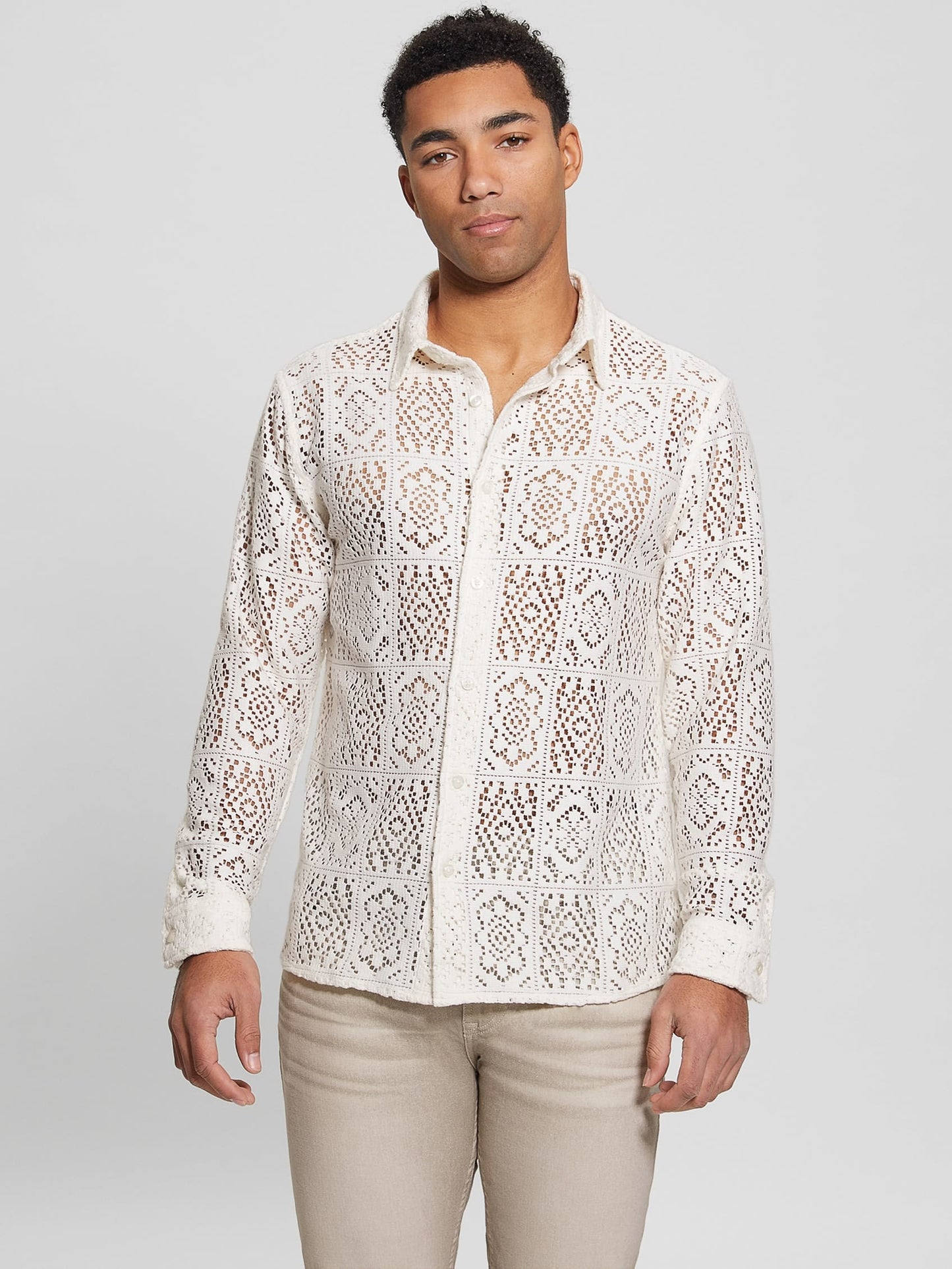 LS CRAFT CROCHET SHIRT - M3YH58WFIM0