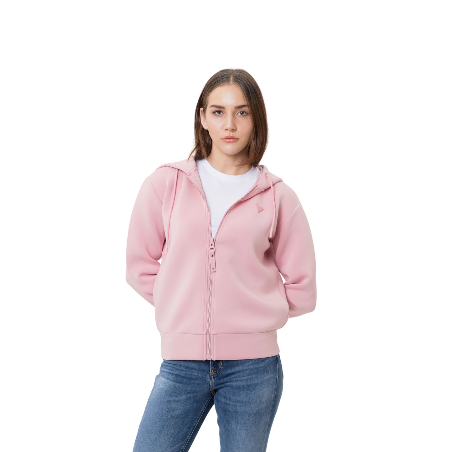 ALLIE SCUBA HOODIE ZIP SWEATSHIRT - V3RQ11K7UW2