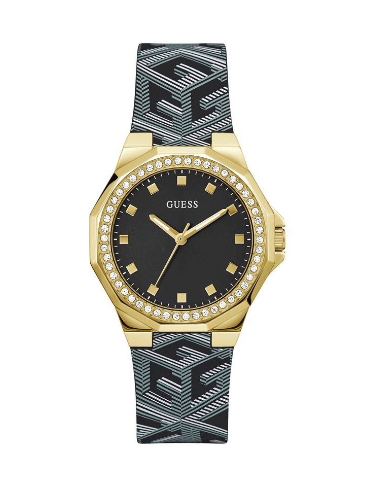 Guess Ladies Watch AVRIL Black Gold - GW0598L2