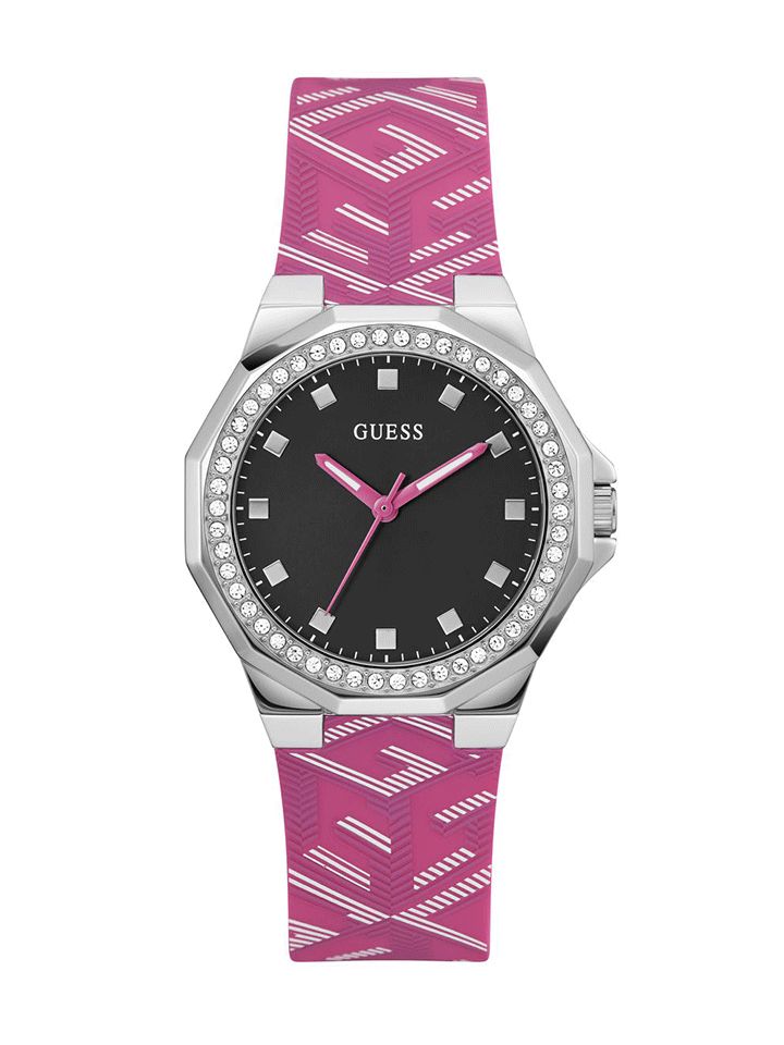 Guess Ladies Watch AVRIL Pink Silver - GW0598L1