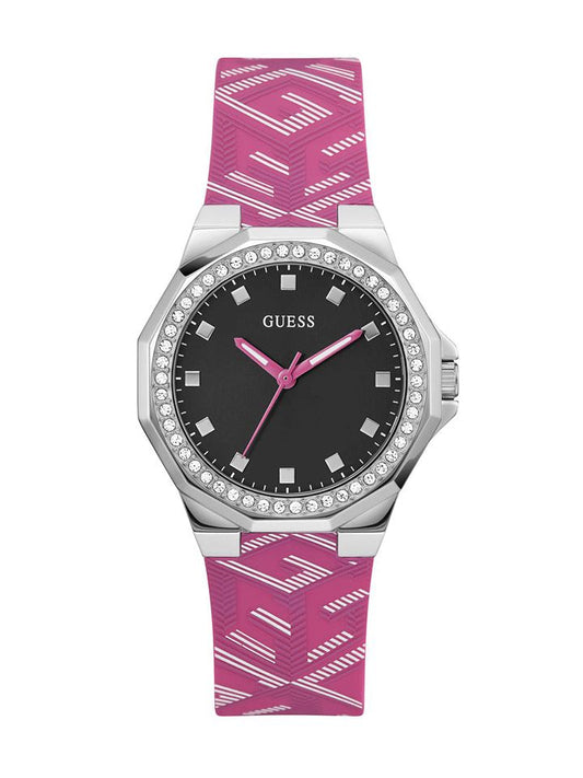 Guess Ladies Watch AVRIL Pink Silver - GW0598L1