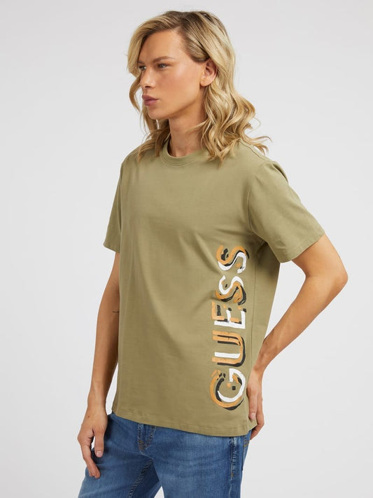 SS CN GUESS VERTICAL LOGO TEE - M3GI22J1314