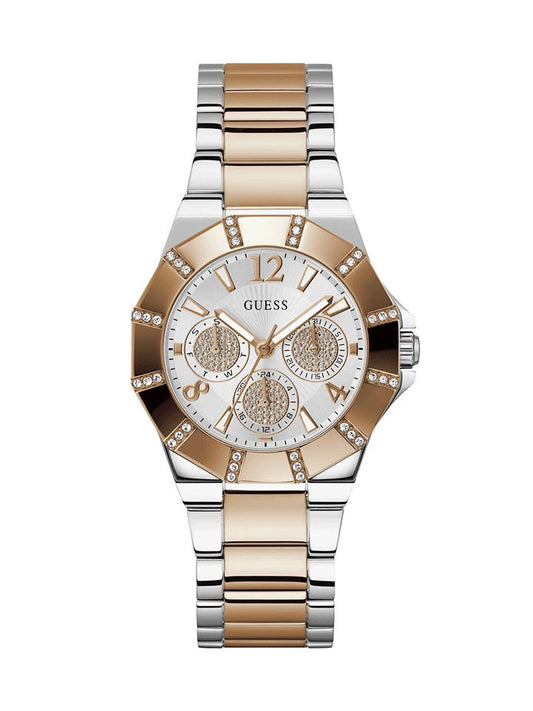 Guess Ladies Watch SUNRAY 2 Tone Rose Gold - GW0616L3